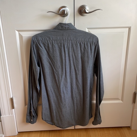 Express Button Down Gray Size S - Picture 2 of 3
